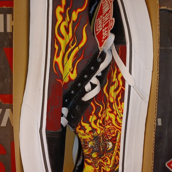VANS OLD SKOOL ( SAMURAI RISING ) BLACK / TRUE WHITE Men\'s 10.5 VN0A3WKT44I main image 6
